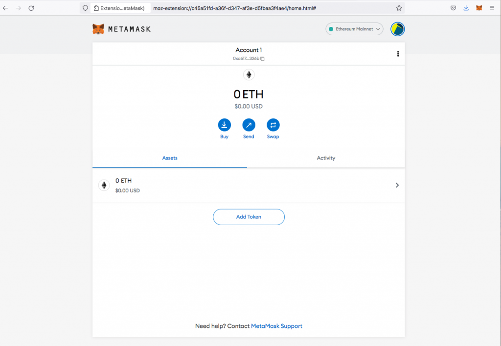 Installing a Metamask Wallet Final wallet