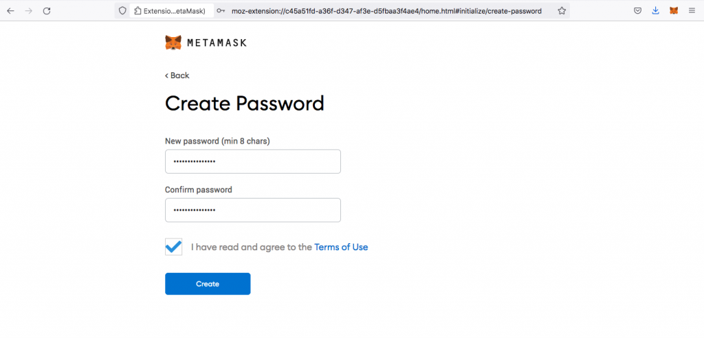 Installing a Metamask Wallet Step 7