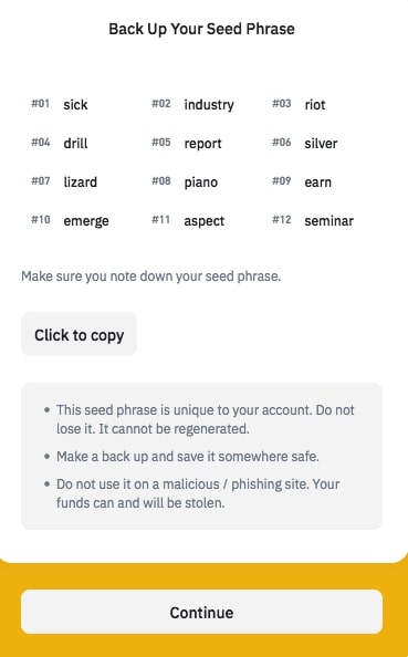 Step 10 Binance Chain Wallet Step By Step Guide