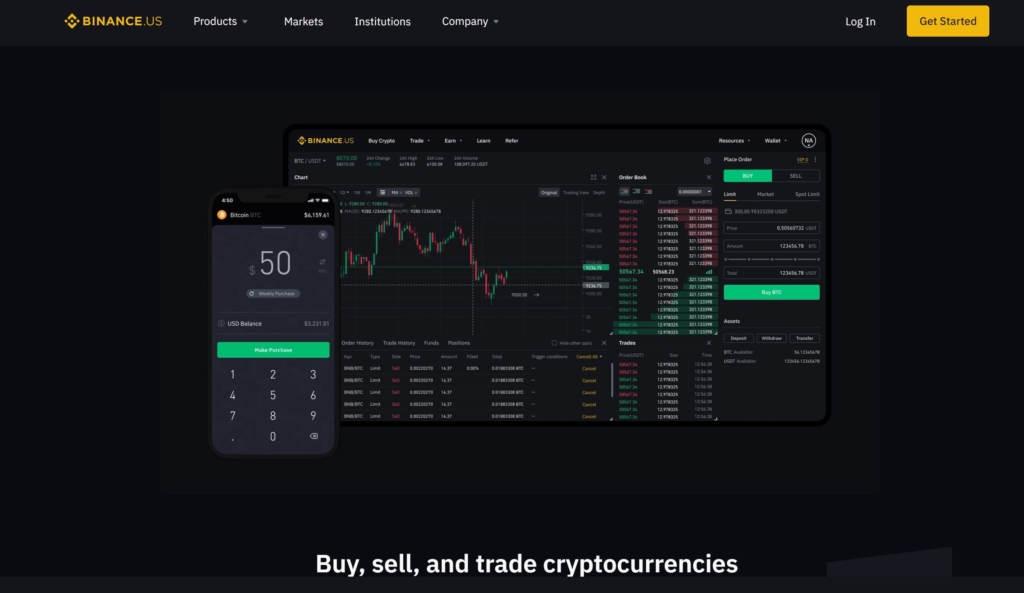 Binance.us crypto exchange image 2 for blog